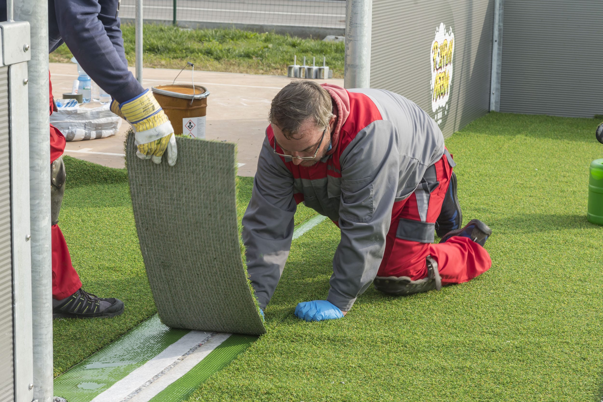 Mini Pitch Installation Solidarity Village Lurano, Bergamo